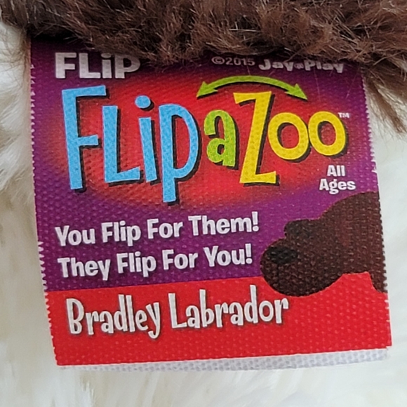 FlipaZoo Bradley Labrador Rachel Cat 2 In 1 Plush - Picture 5 of 14